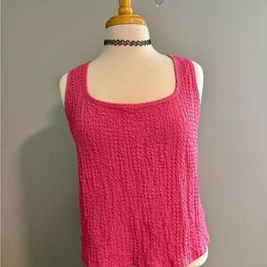 Old Navy Bright Pink Rouched Tank Top Women’s 2X